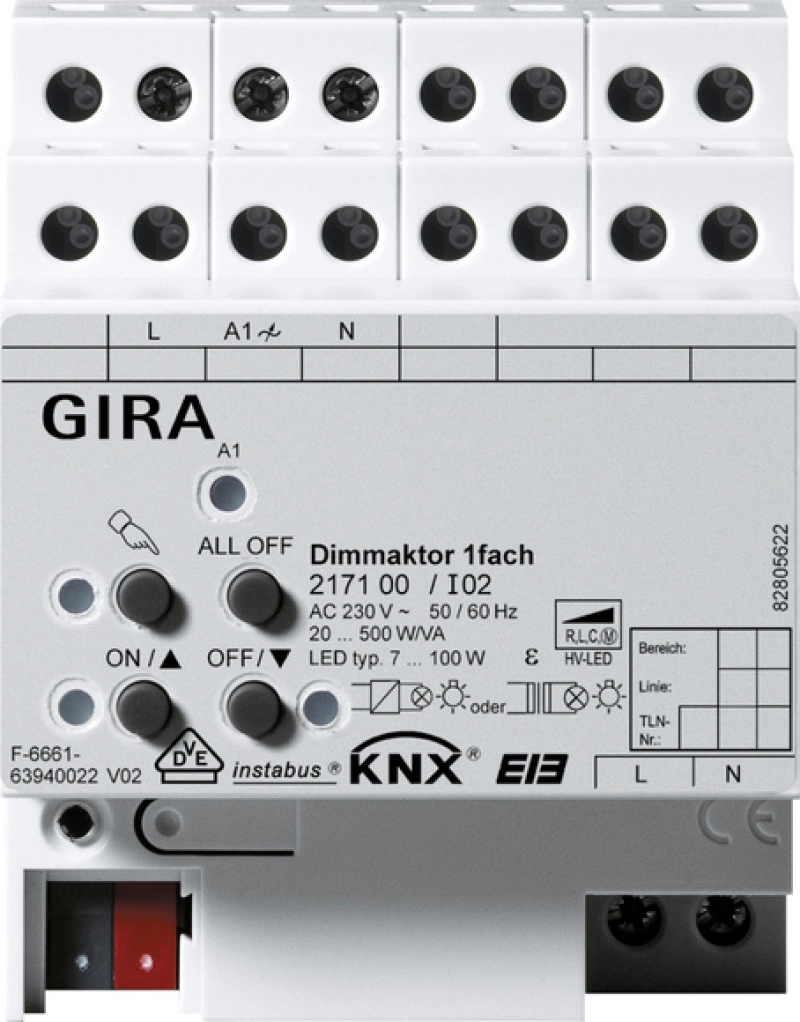   1- 500 W KNX/EIB REG