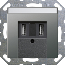   USB Gira, USB-A x 2, 3A ()